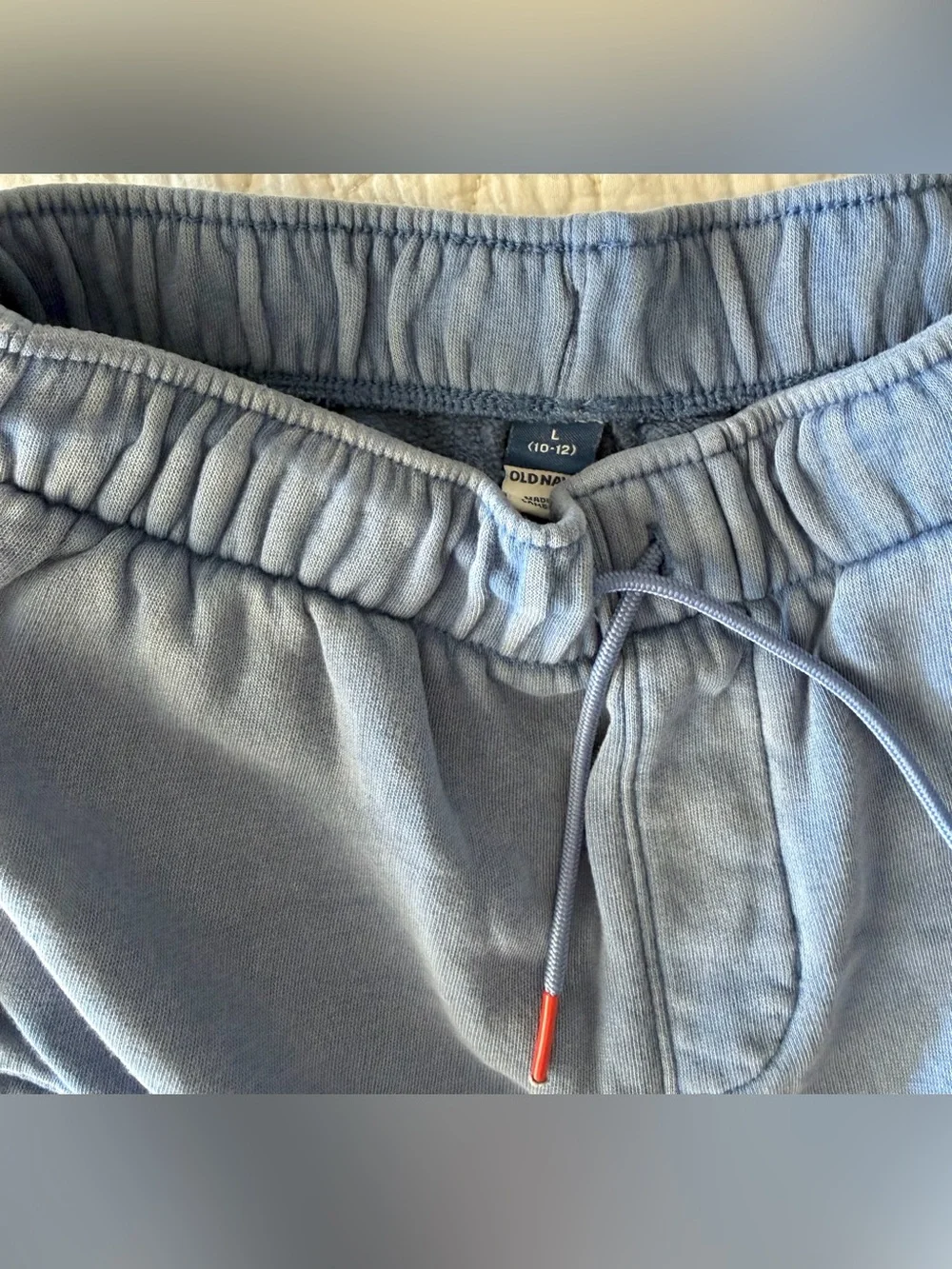 3 PAIRS All In Motion + Old Navy Boys Drawstring Shorts - Pink, Tan, Blue - Sz L